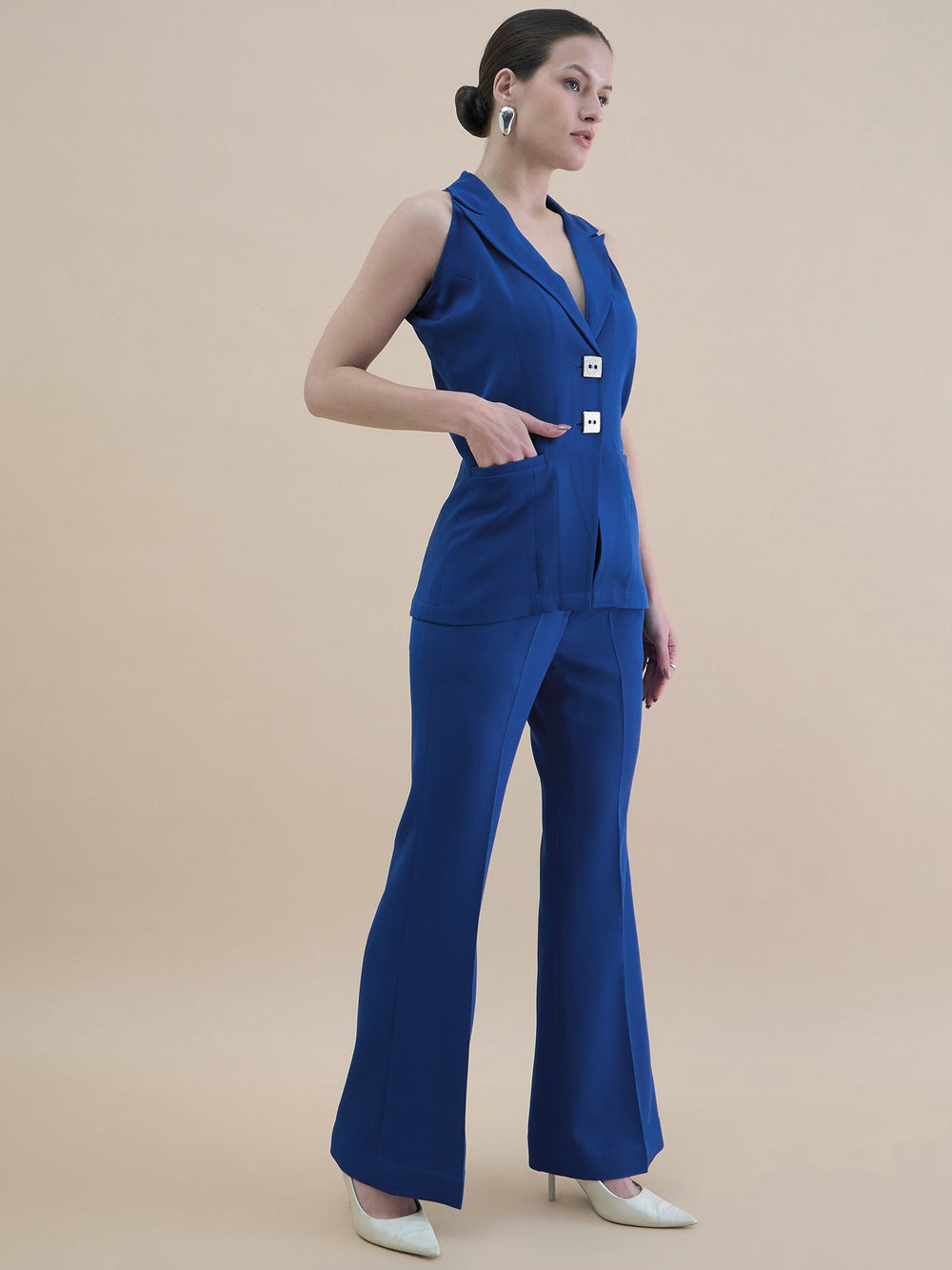 Navy-Blue-Waistcoat-&-Tailored-Fit-Stretchable-Trouser-Set