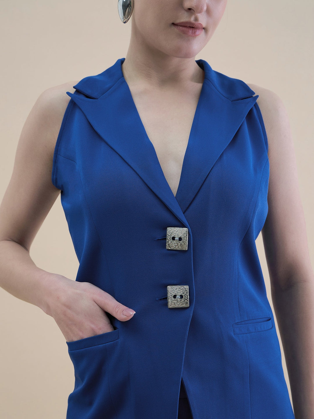 Navy-Blue-Waistcoat-&-Tailored-Fit-Stretchable-Trouser-Set