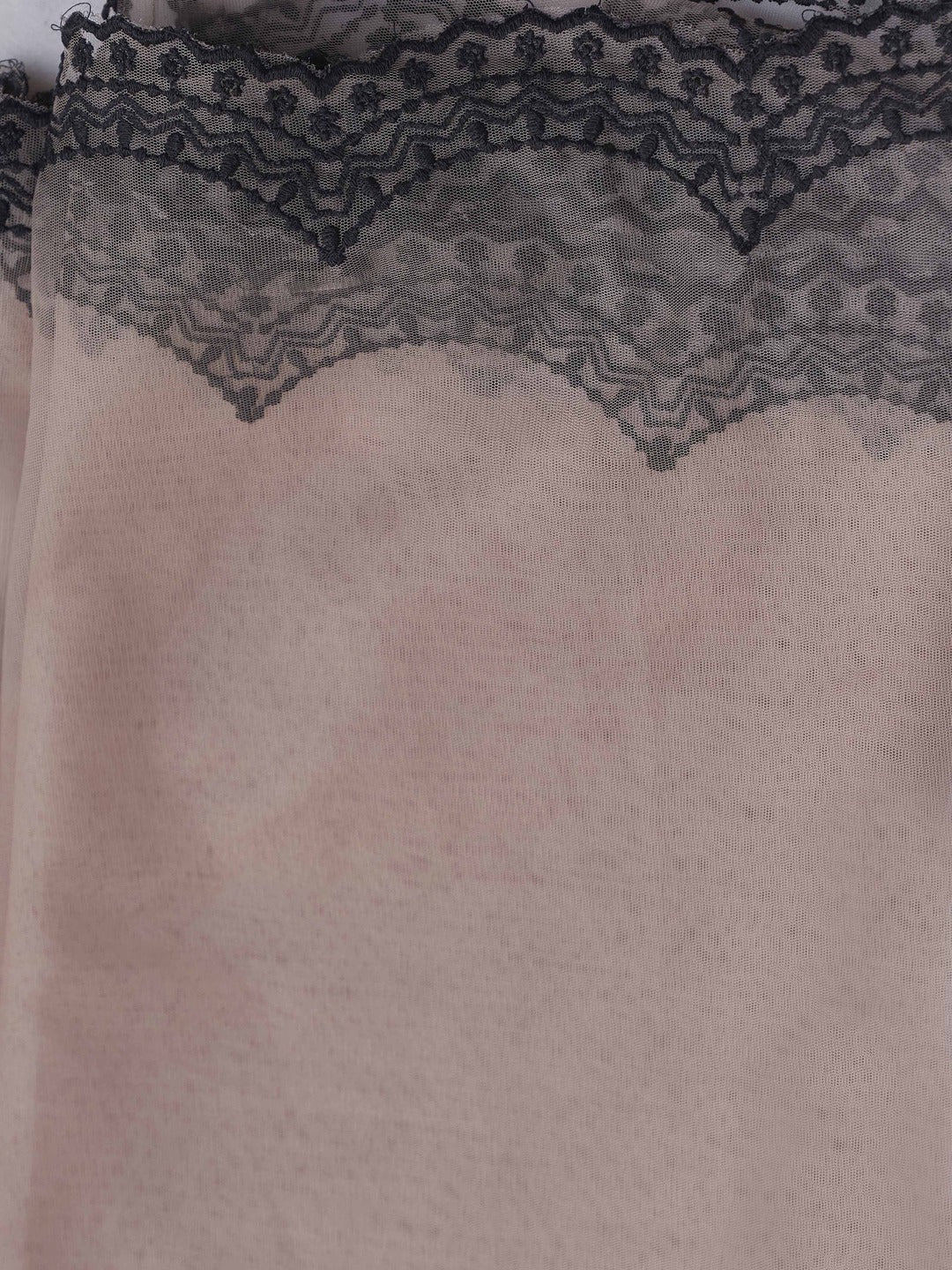 Nude-Georgette-/Plain-Kurta-Set