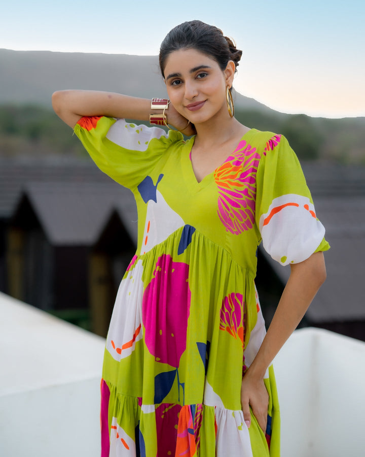 Green-Rayon-Tiered-Maxi-Dress