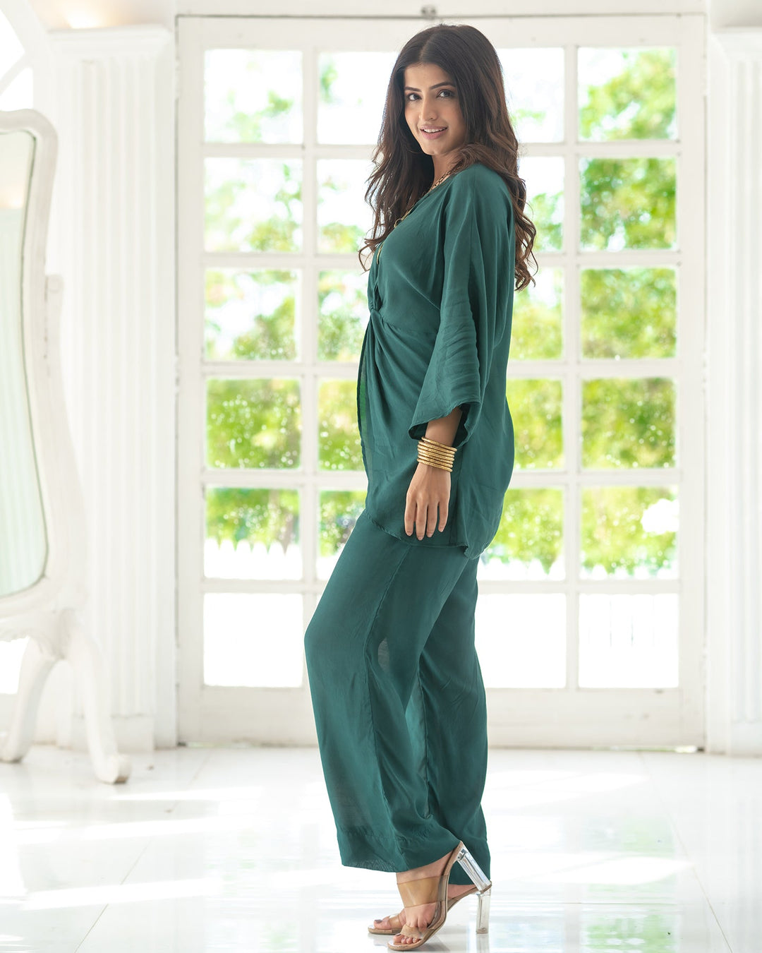 Jade-Green-Muslin-Asymmetric-Co-Ord-Set