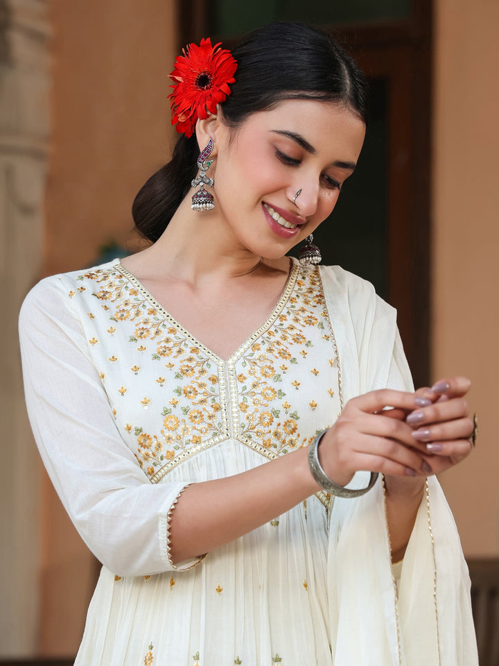 Off-White-Cotton-A-Line-Embroidered-3-Piece-Kurta-Set