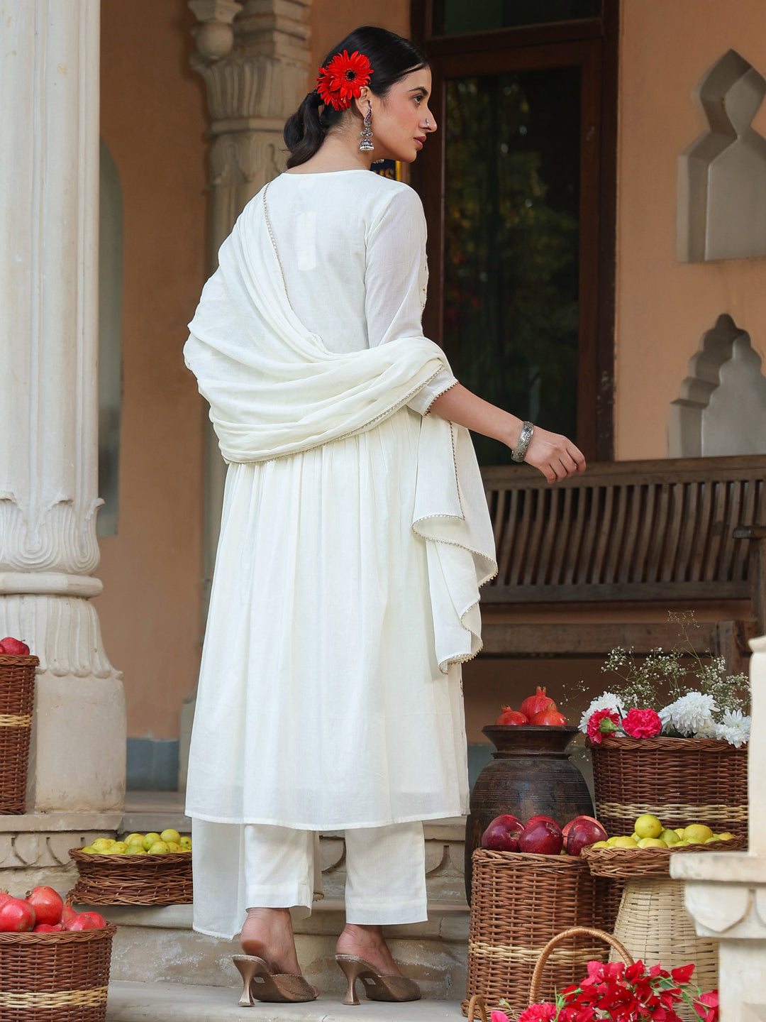Off-White-Cotton-A-Line-Embroidered-3-Piece-Kurta-Set