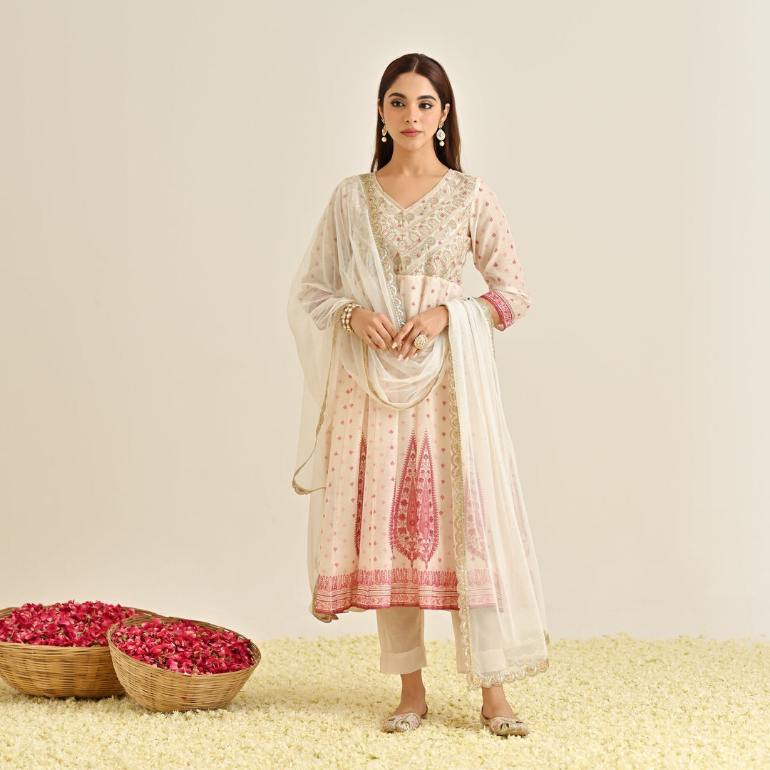 Off-White-Poly-Chanderi-Yoke-Embroidery-Anarkali-Set