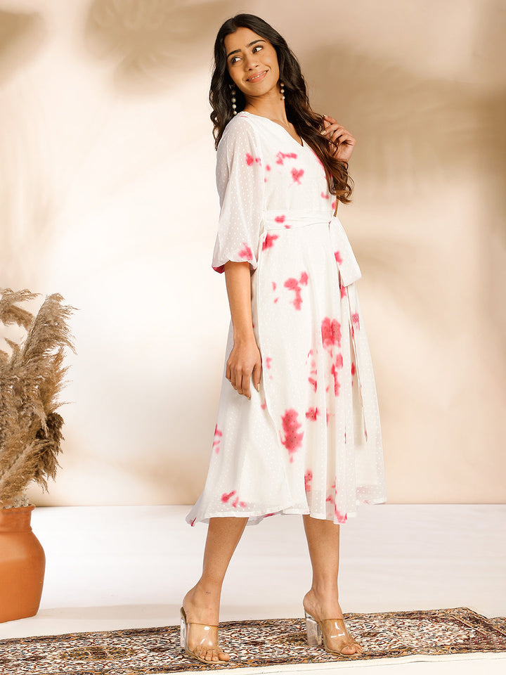 Off-White-Georgette-Tie-&-Dye-Midi-Dress