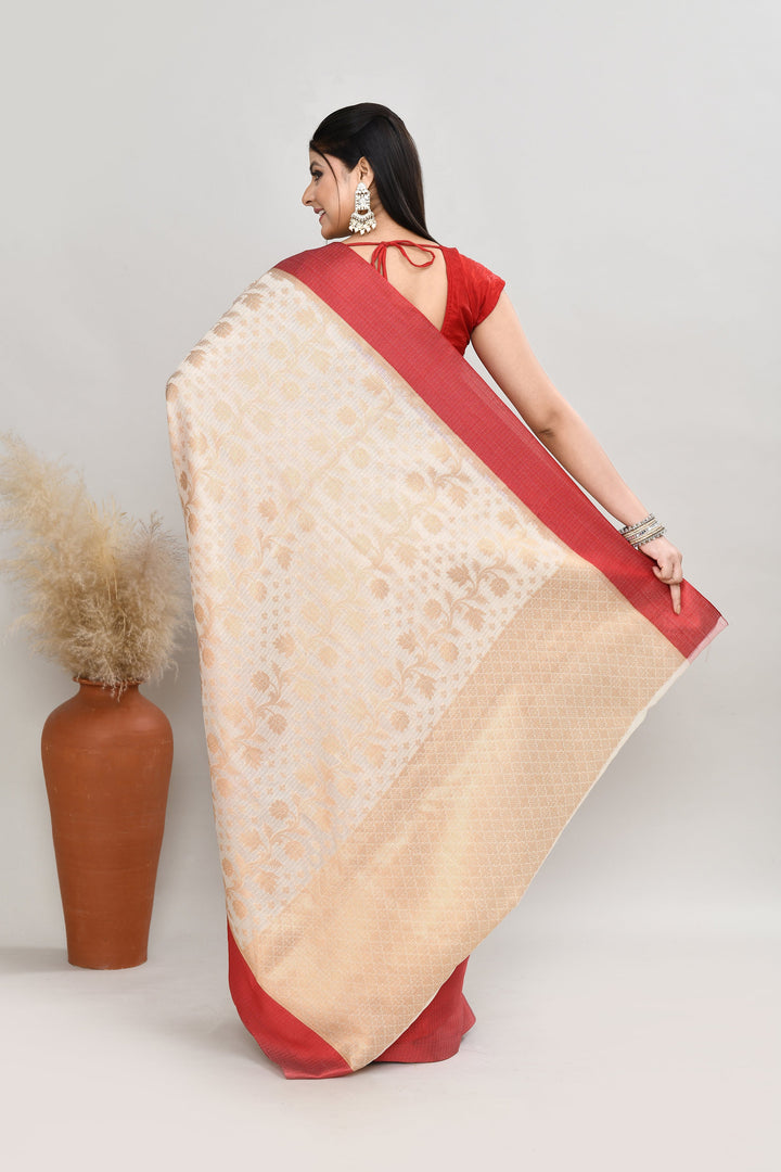 Off-White-&-Gold-Kota-Silk-Banarasi-Zari-Work-Saree