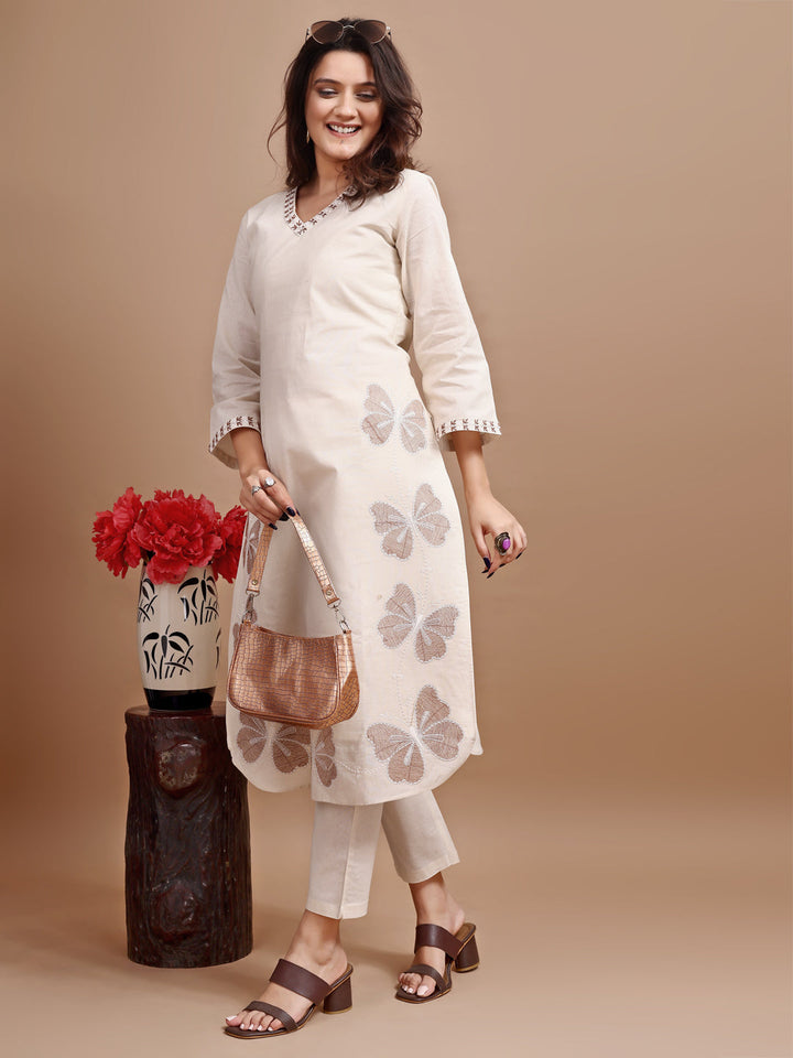 Off-White-Linen-Butterfly-Embroidered-Co-Ord-Set