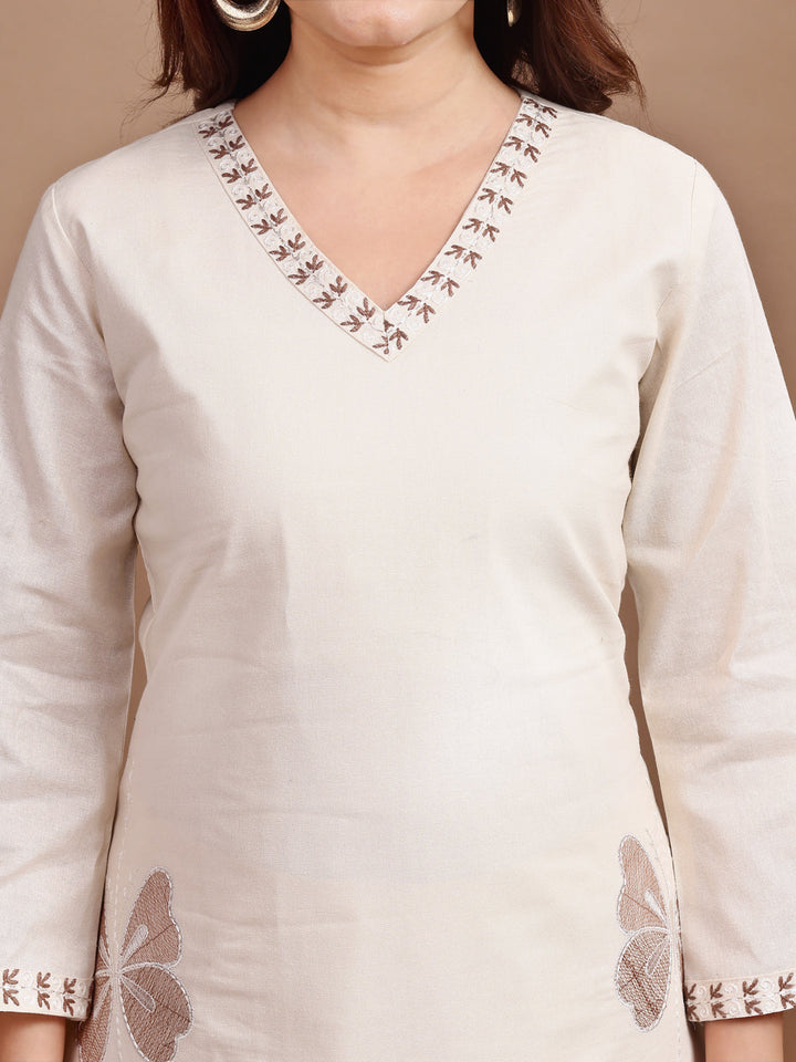 Off-White-Linen-Butterfly-Embroidered-Co-Ord-Set