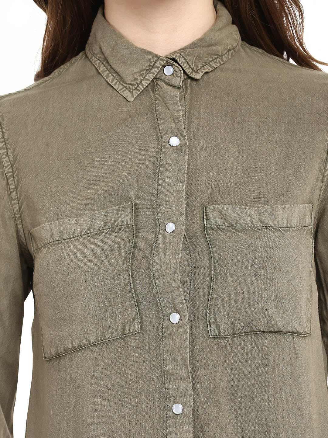 Olive-Green-Rayon-Acid-Wash-Shirt