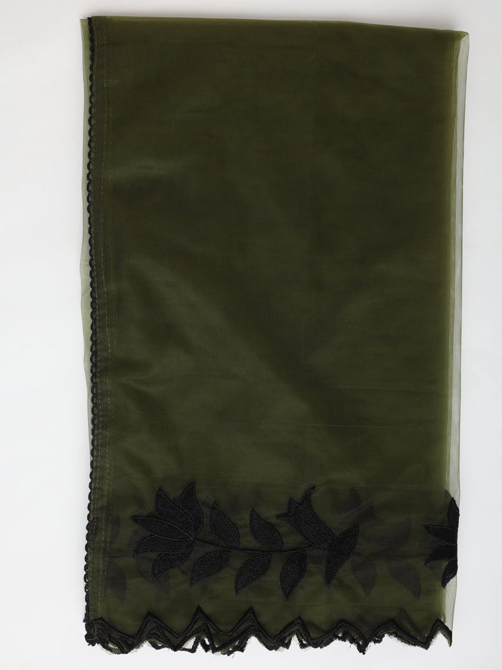 Olive-Silk-Blend-Lace-Work-Embroidered-Kurta-Set