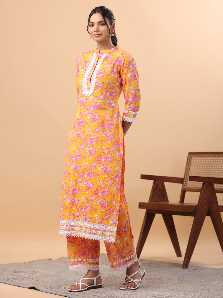 Orange-Cambric-Straight-2-Piece-Kurta-Set