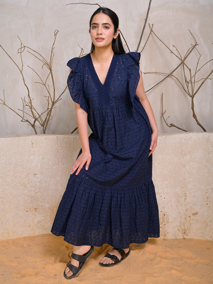 Navy-Blue-Cotton-Schiffli-Maxi-Dress