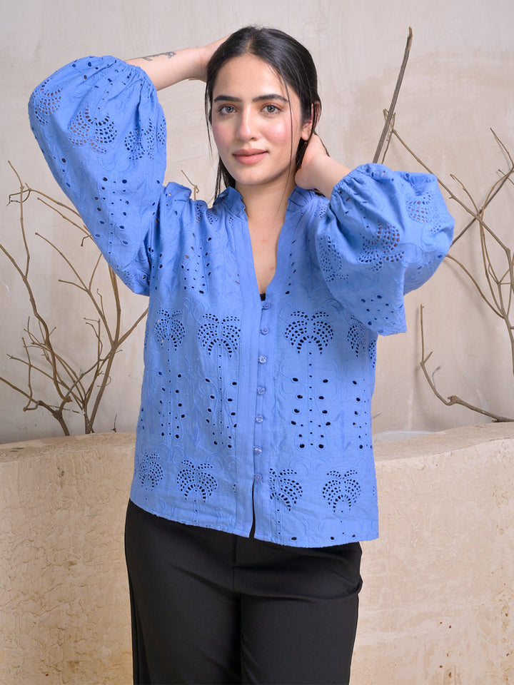 Blue-Cotton-Eyelet-Embroidered-Top