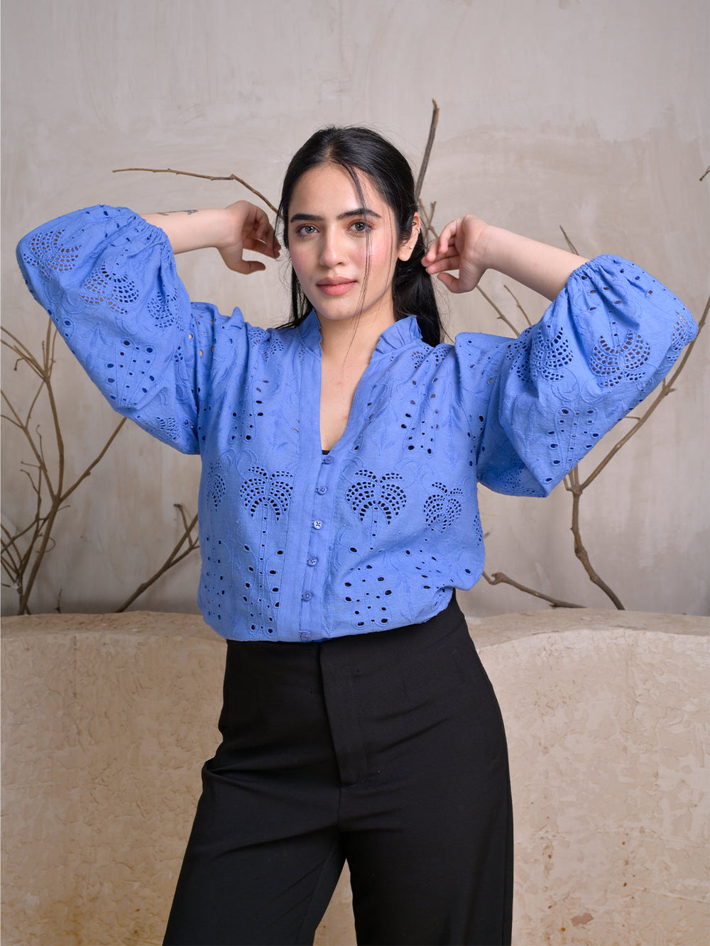 Blue-Cotton-Eyelet-Embroidered-Top