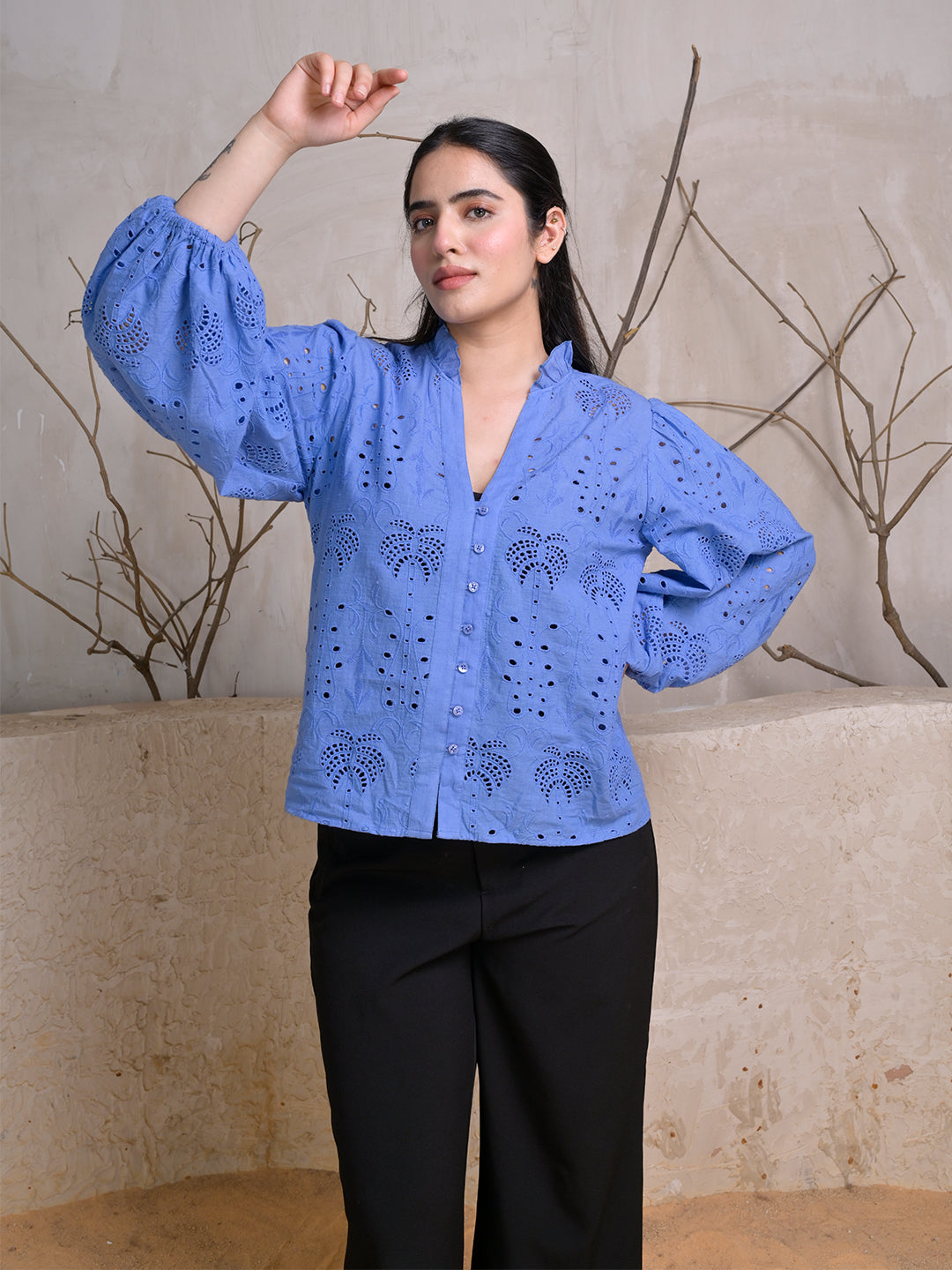 Blue-Cotton-Eyelet-Embroidered-Top