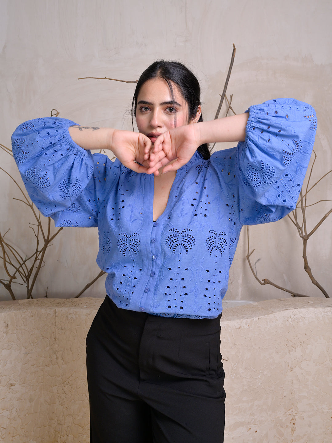 Blue-Cotton-Eyelet-Embroidered-Top