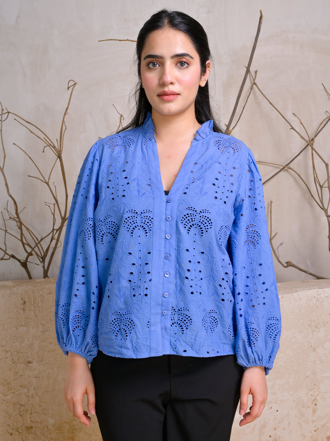 Blue-Cotton-Eyelet-Embroidered-Top