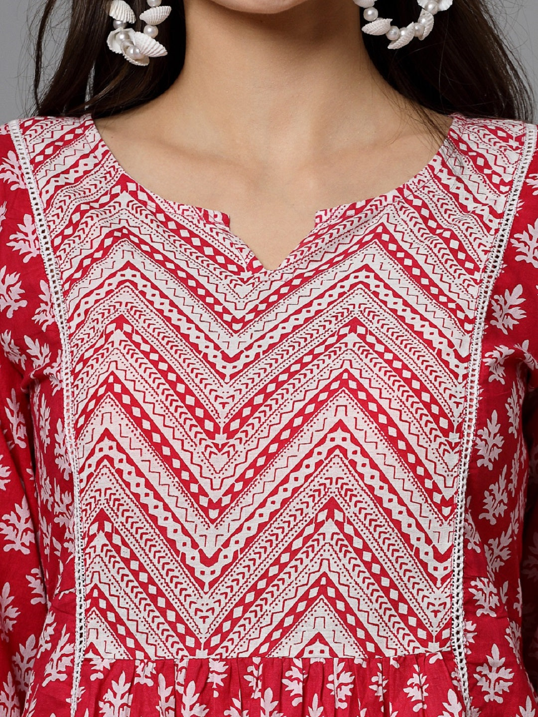 Pink-Cotton-Floral-Printed-A-Line-Kurta-Only