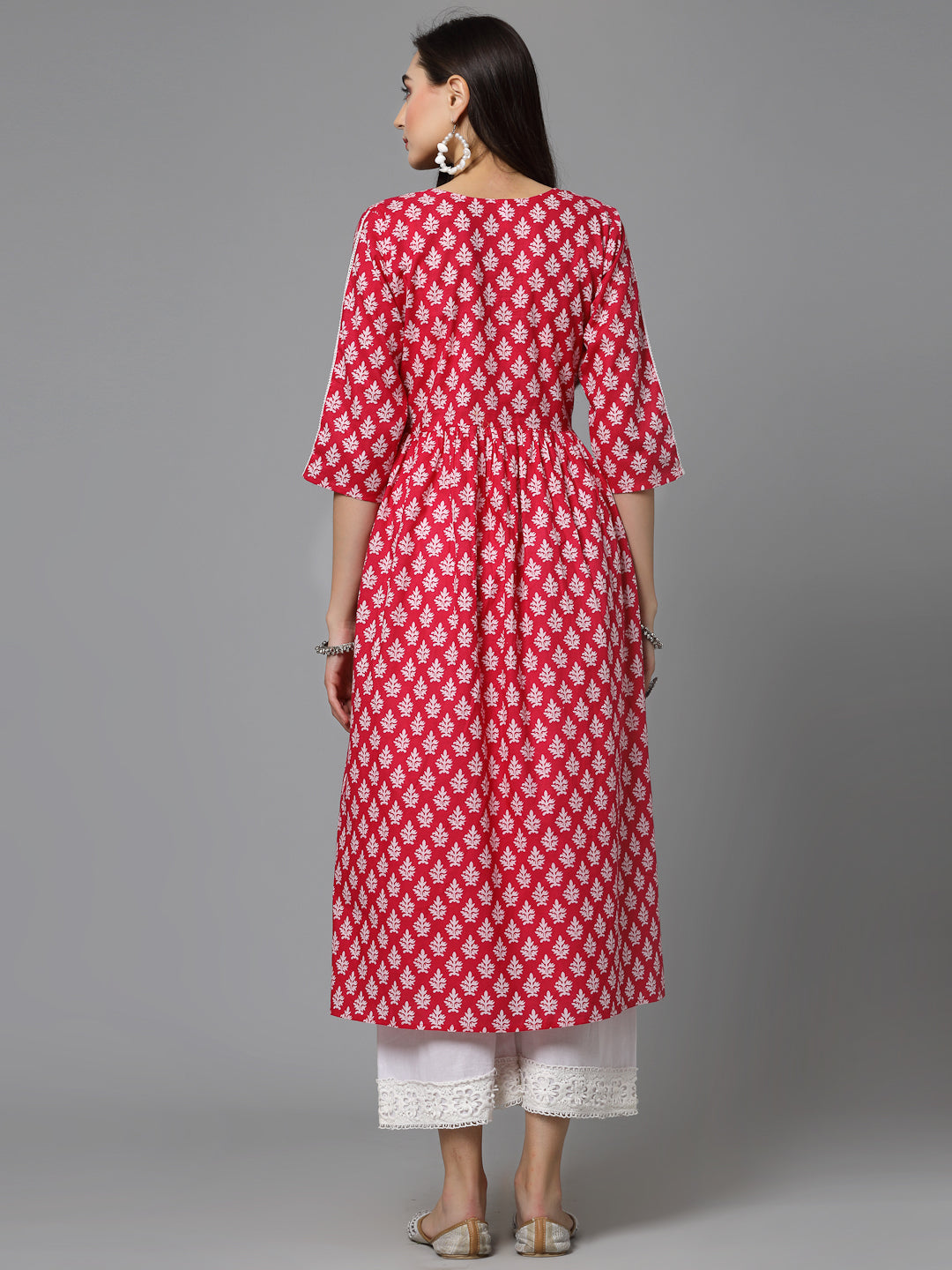 Pink-Cotton-Floral-Printed-A-Line-Kurta-Only