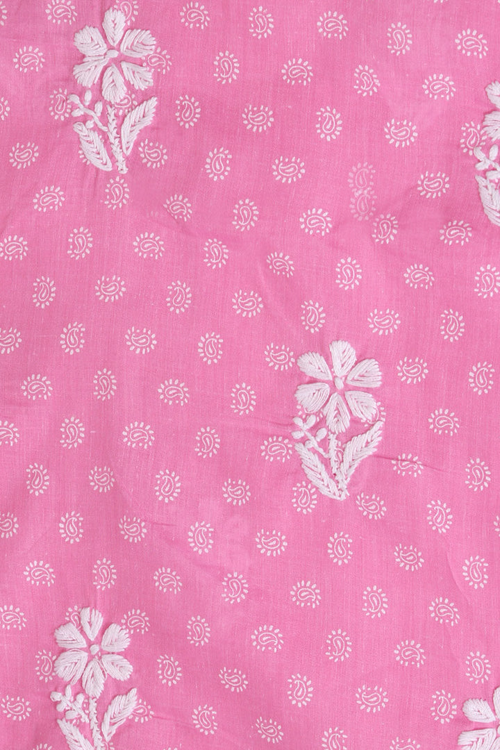 PInk-&-White-Cotton-Embroidery-Chikankari-Dress-Material