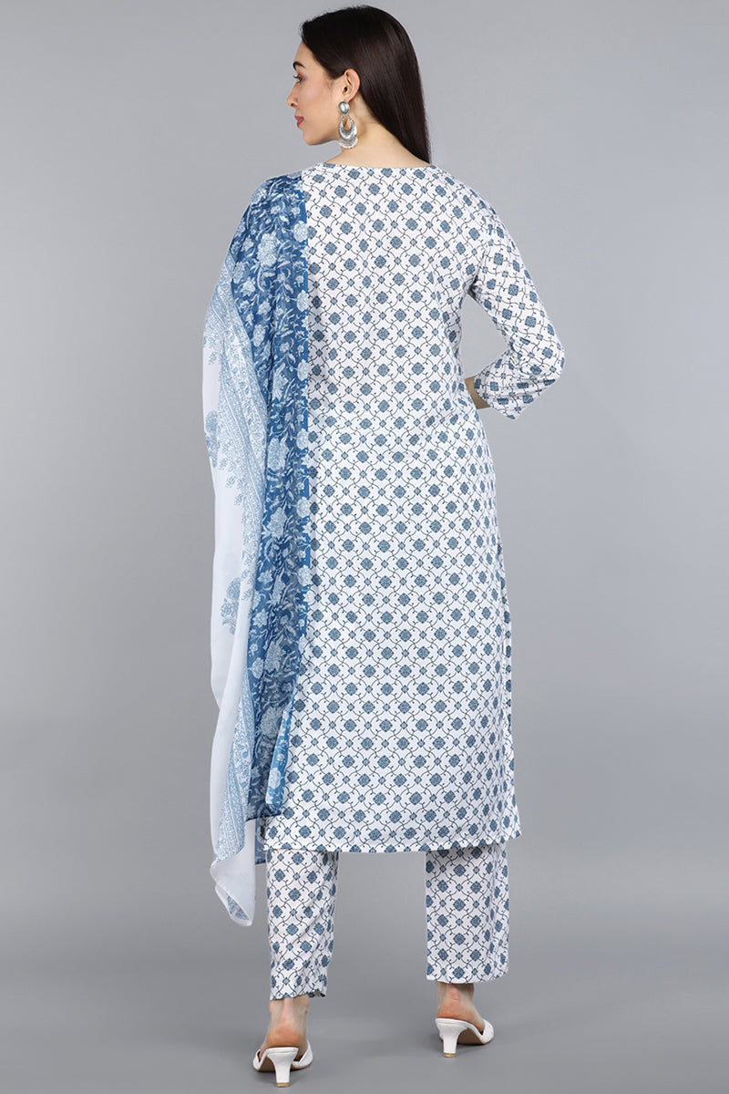 White-Poly-Crepe-Ethnic-Motifs-Straight-3-Piece-Kurta-Set