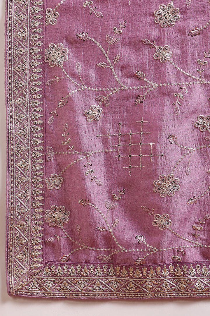 ZERESOUQ-Lavender-Silk-Blend-Machine-Woven-Straight-Suit-Set