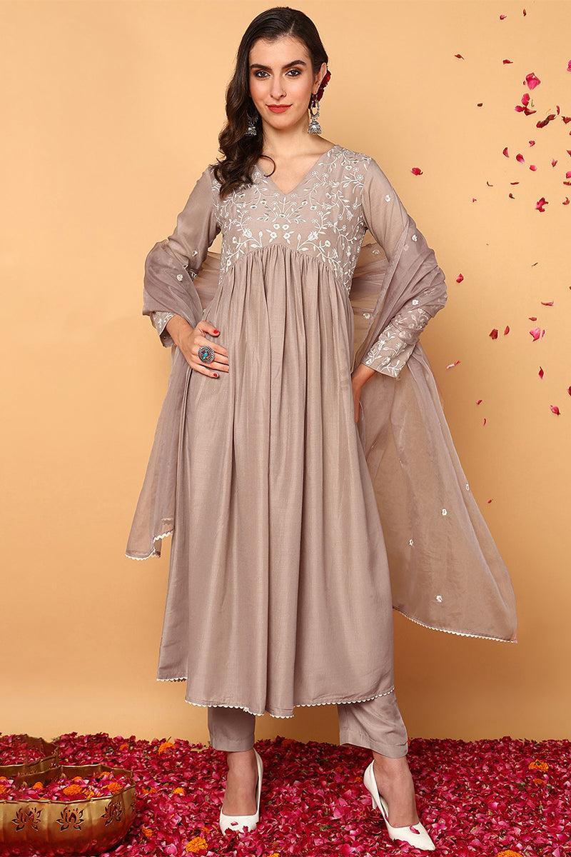 Nude-Silk-Blend-Solid-Embroidered-Flared-Suit-Set