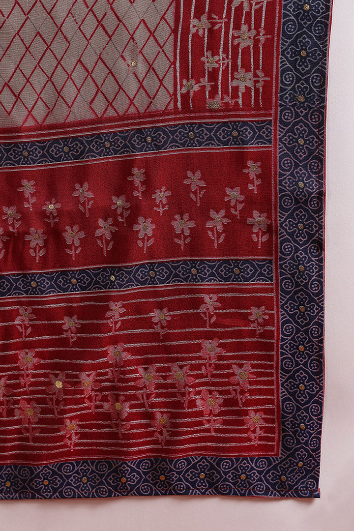 White-Silk-Blend-Embroidered-Straight-3-Piece-Kurta-Set