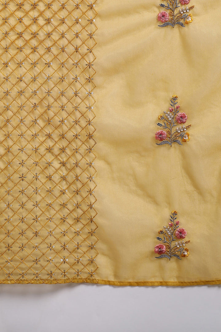 Mustard-Yellow-Silk-Blend-Floral-Embroidered-Straight-Kurta-Set