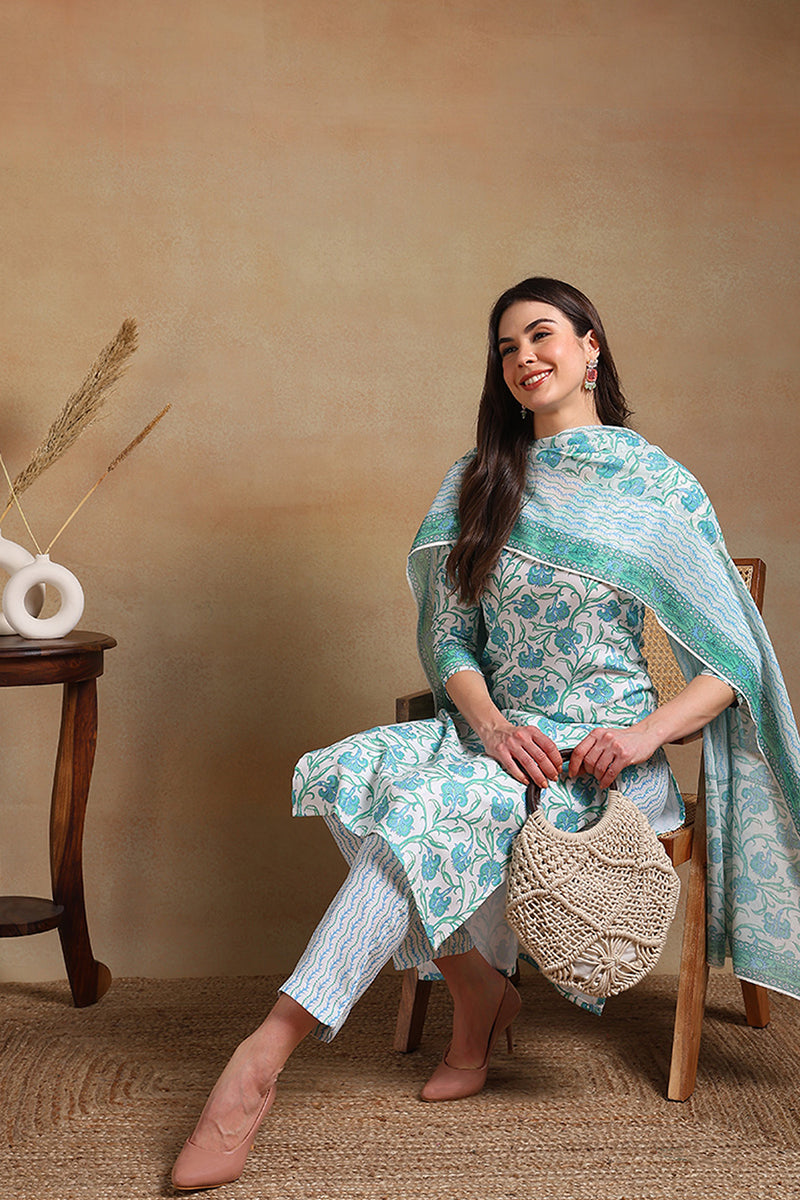 White-Silk-Blend-Embroidered-Straight-3-Piece-Kurta-Set