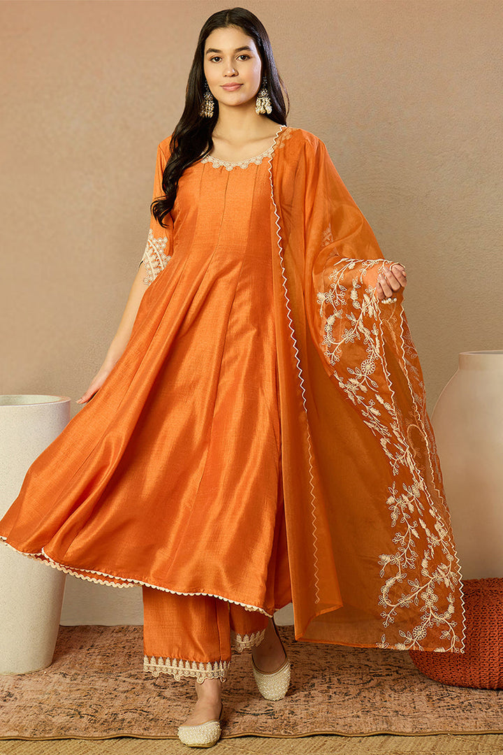 White-Silk-Blend-Embroidered-Straight-3-Piece-Kurta-Set