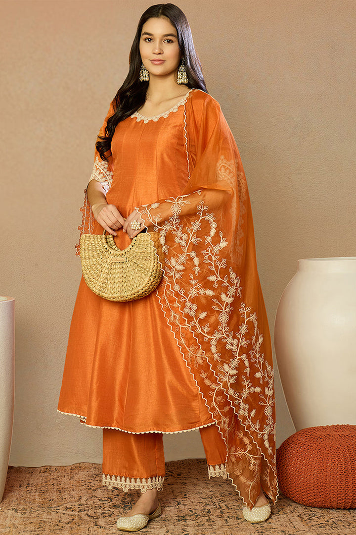 White-Silk-Blend-Embroidered-Straight-3-Piece-Kurta-Set
