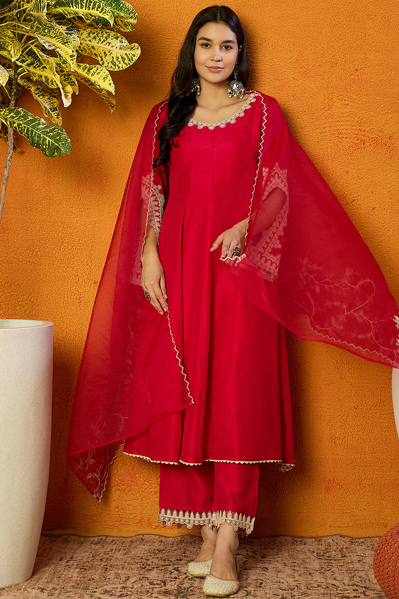 White-Silk-Blend-Embroidered-Straight-3-Piece-Kurta-Set