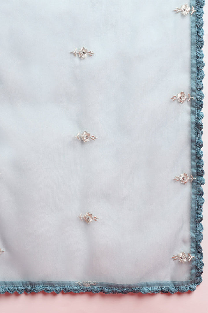 Blue-Organza-Solid-Embroidered-Anarkali-Set