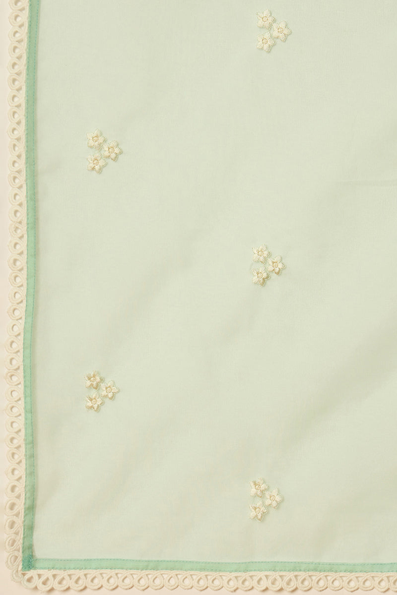 Sea-Green-Organza-Solid-Embroidered-A-Line-Dhoti-Style-Kurta-Set