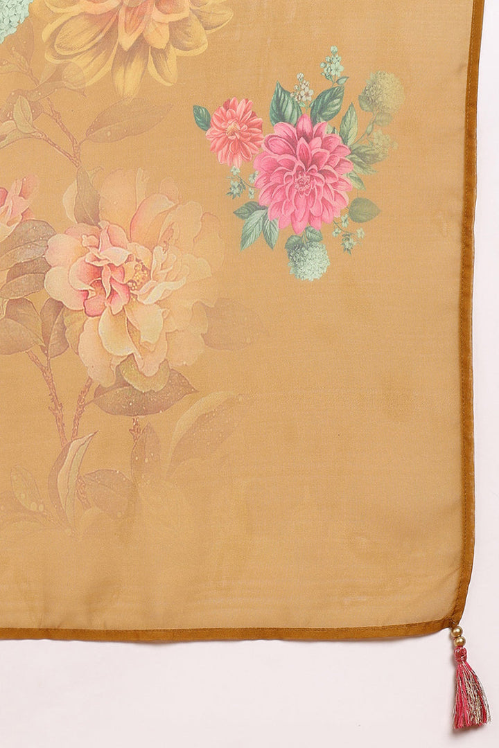 Mustard-Yellow-Silk-Blend-Solid-Embroidered-3-Piece-Kurta-Set