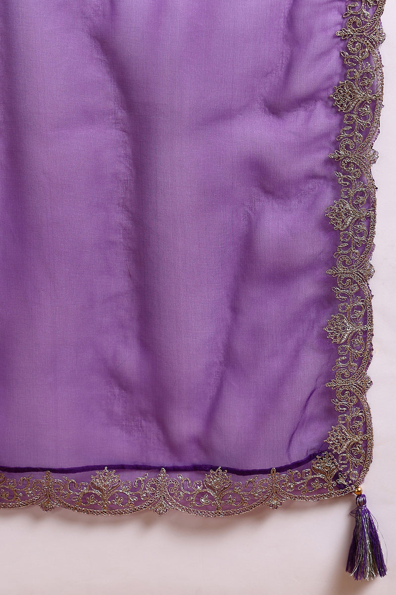 Purple-Silk-Blend-Solid-Embroidered-Straight-Palazzo-Set