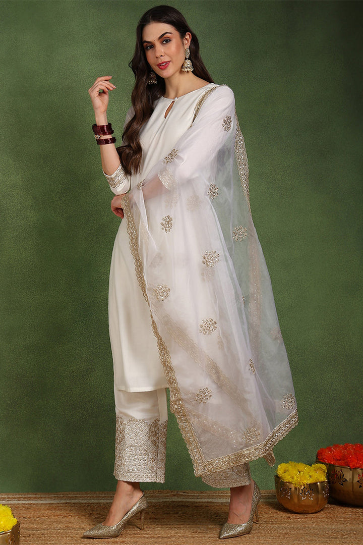 Off-White-Chanderi-Silk-Solid-Straight-3-Piece-Kurta-Set