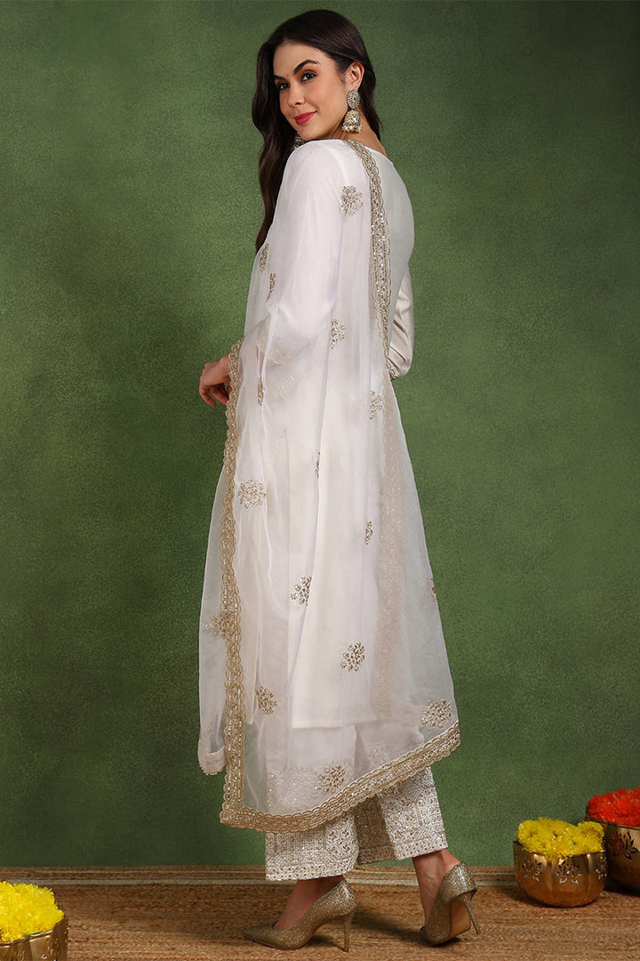 Off-White-Chanderi-Silk-Solid-Straight-3-Piece-Kurta-Set