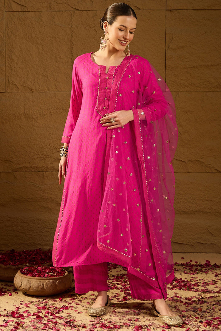 Pink-Viscose-Rayon-Motifs-Printed-Straight-3-Piece-Kurta-Set