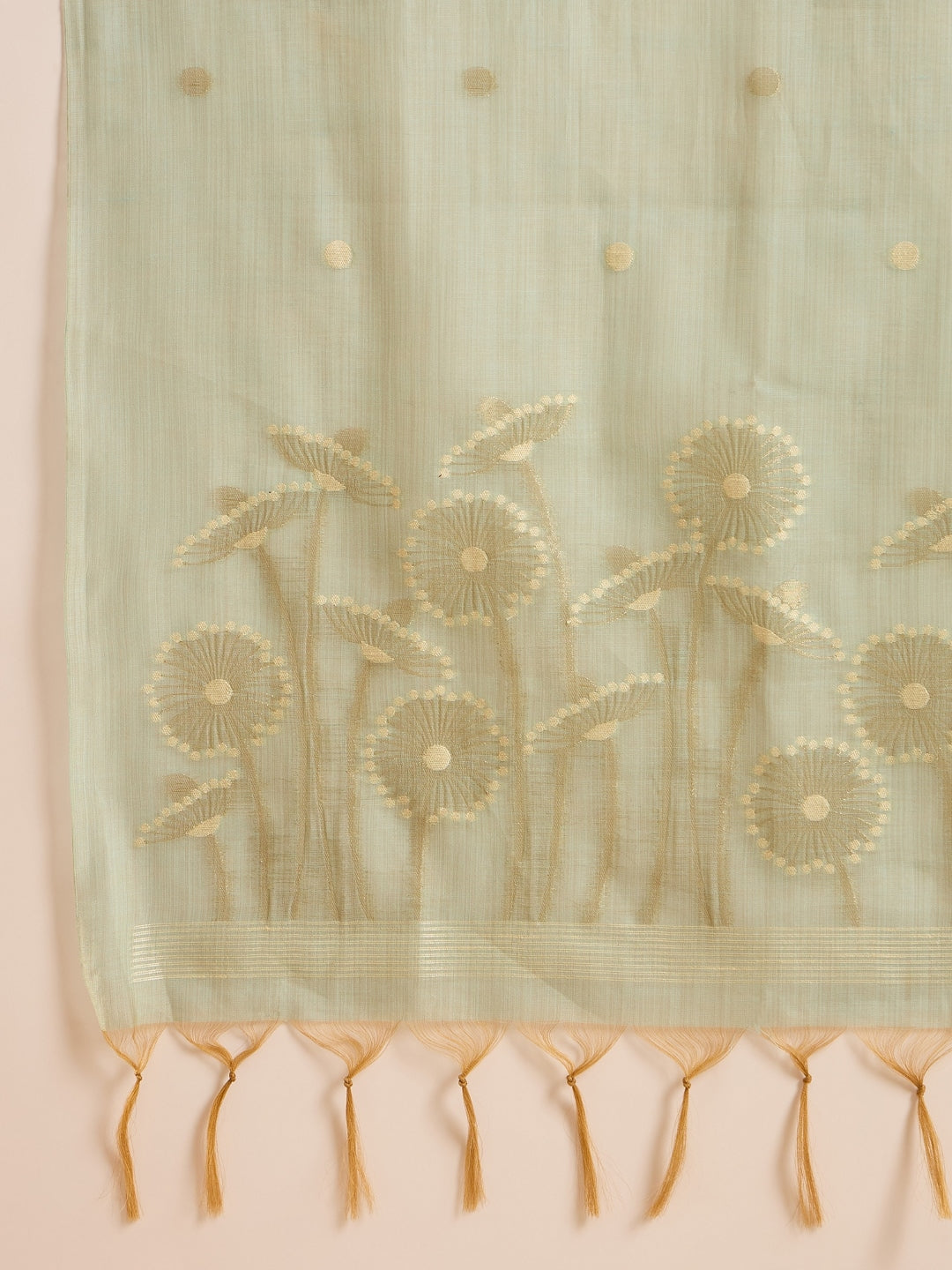 Blue Chanderi Solid Straight 3-Piece Kurta Set