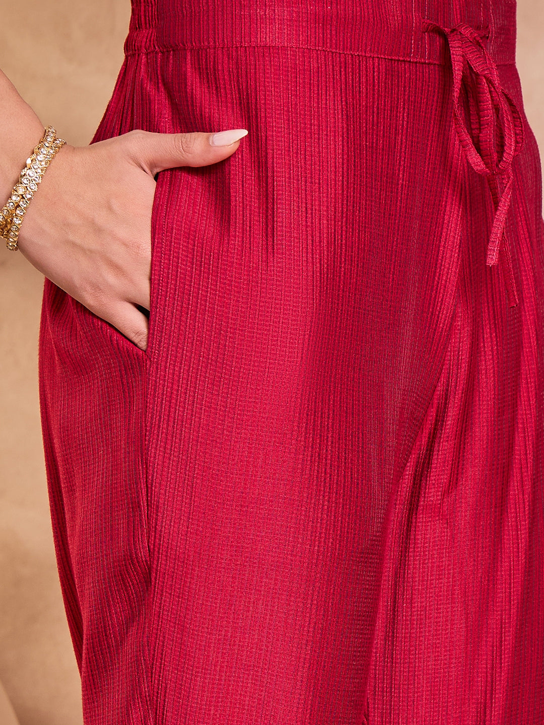 Pink Silk Blend Floral Printed Straight Kurta Trouser With Dupatta