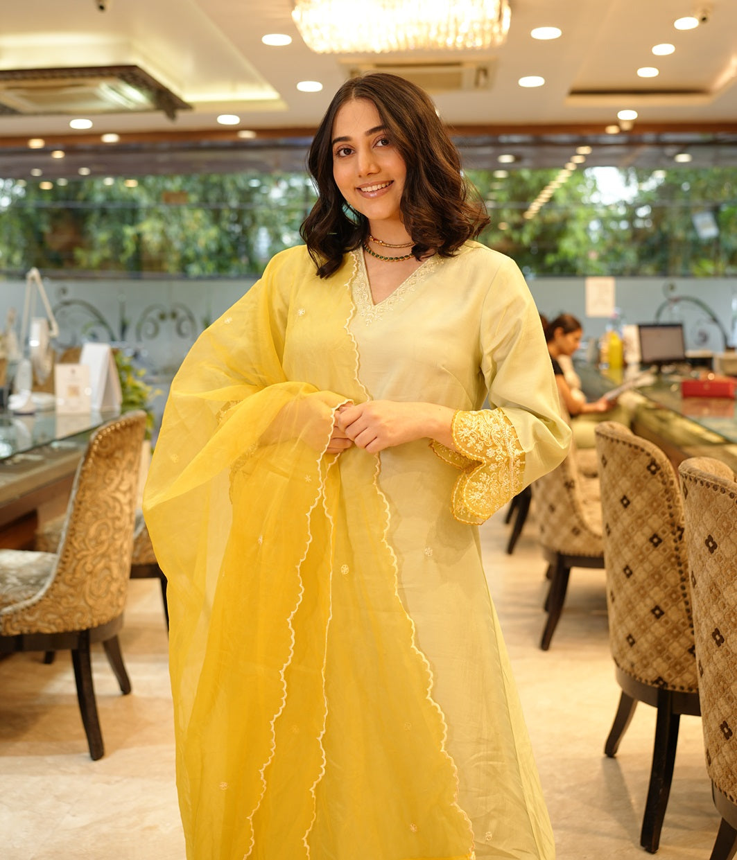 Cream-Silk-Blend-Embroidered-A-Line-3-Piece-Kurta-Set
