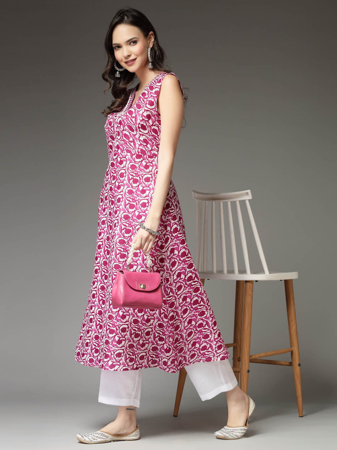 Purple-Cotton-Floral-Printed-A-Line-Kurta-Only