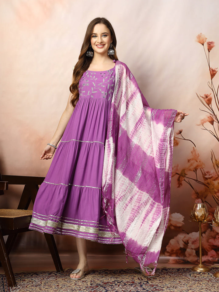 Purple-Cotton-Embroidered-Kurta-&-Dupatta-Only