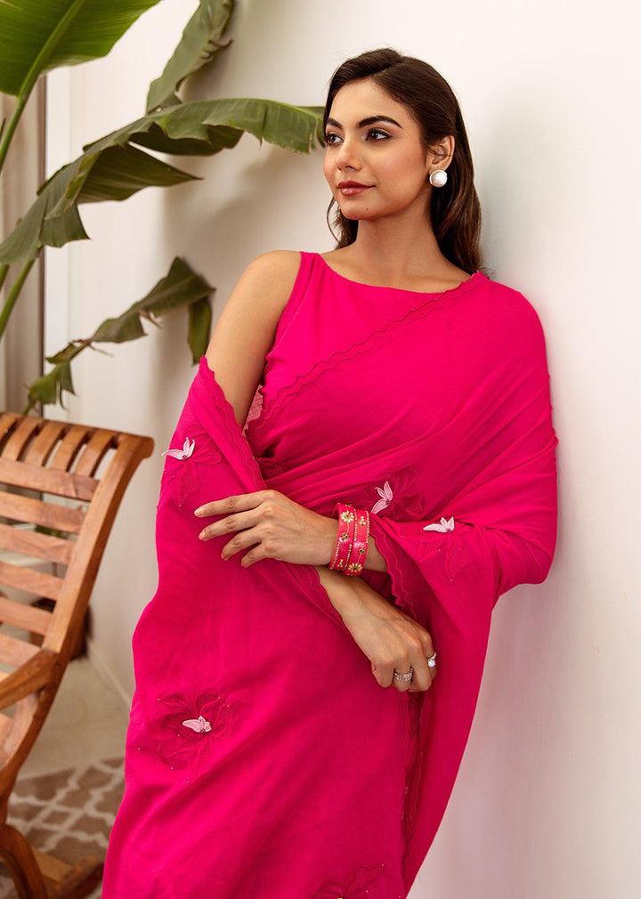 Padmini-Rani-Pink-Embossed-Embroidered-Pre-Draped-Saree