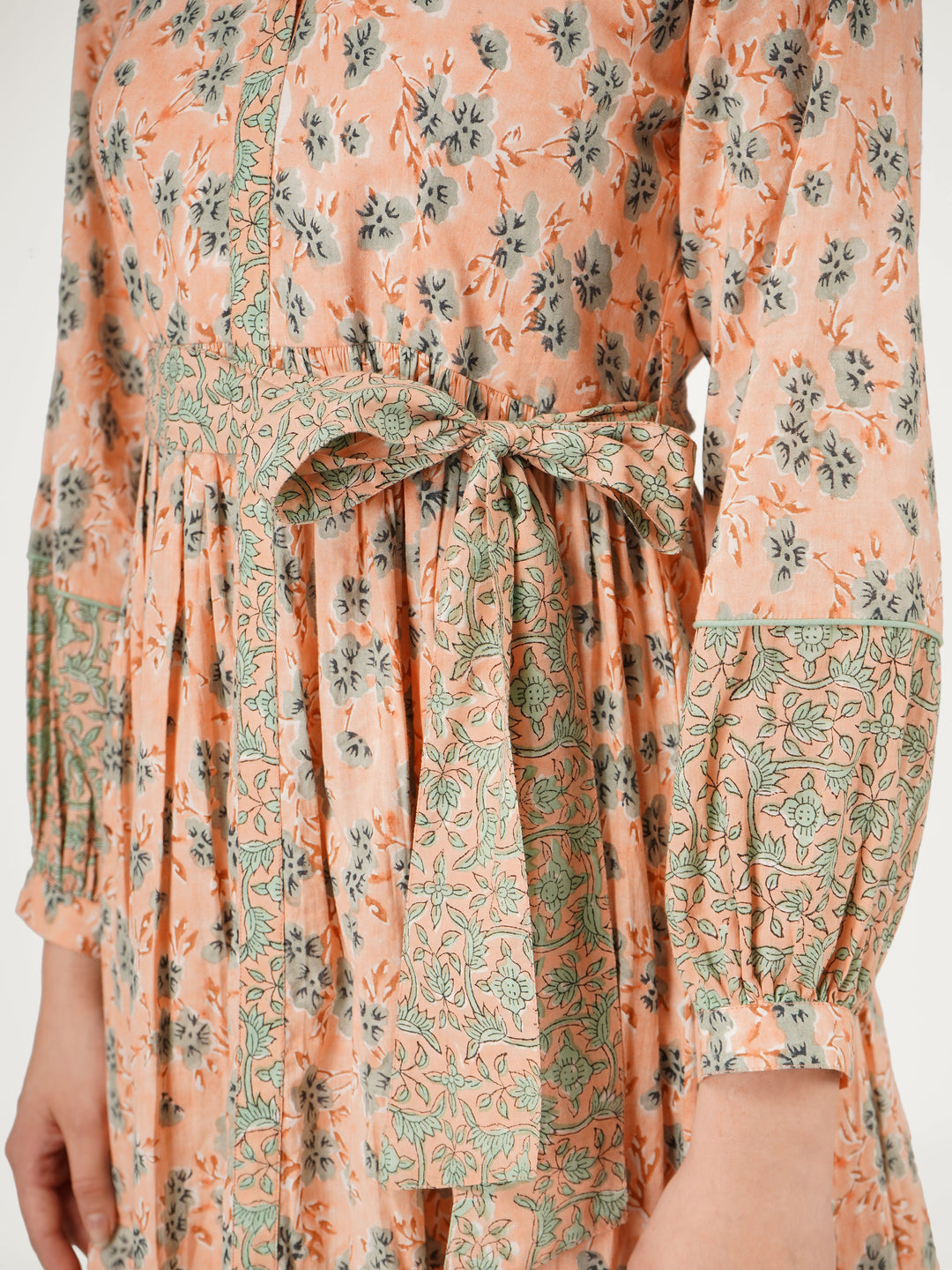 Peach-Cotton-Printed-Dress