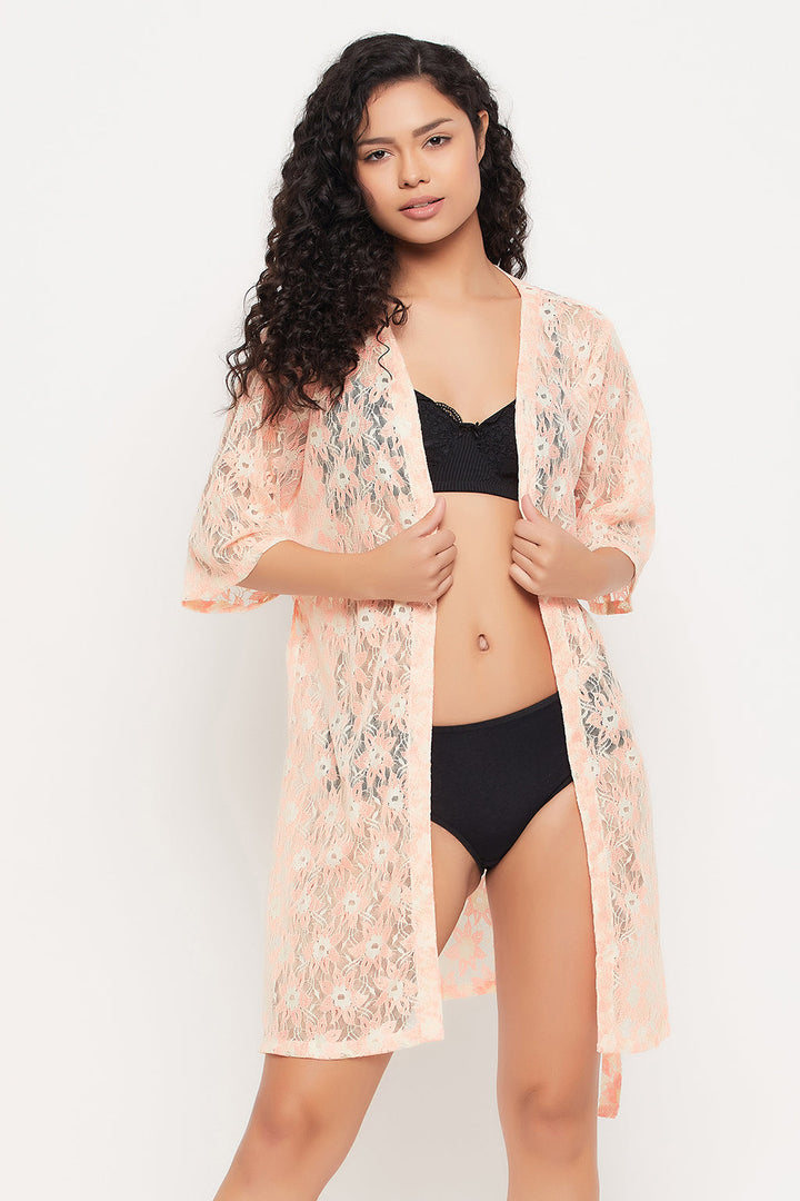 Peach-Lace-Chic-Basic-Sheer-Robe