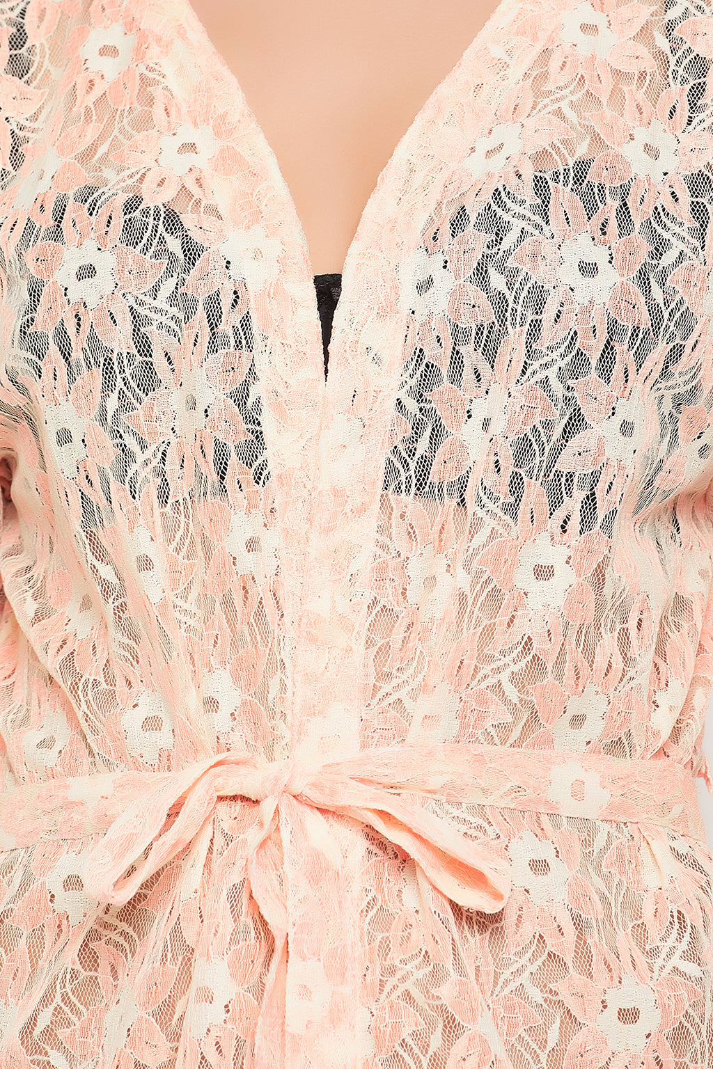 Peach-Lace-Chic-Basic-Sheer-Robe