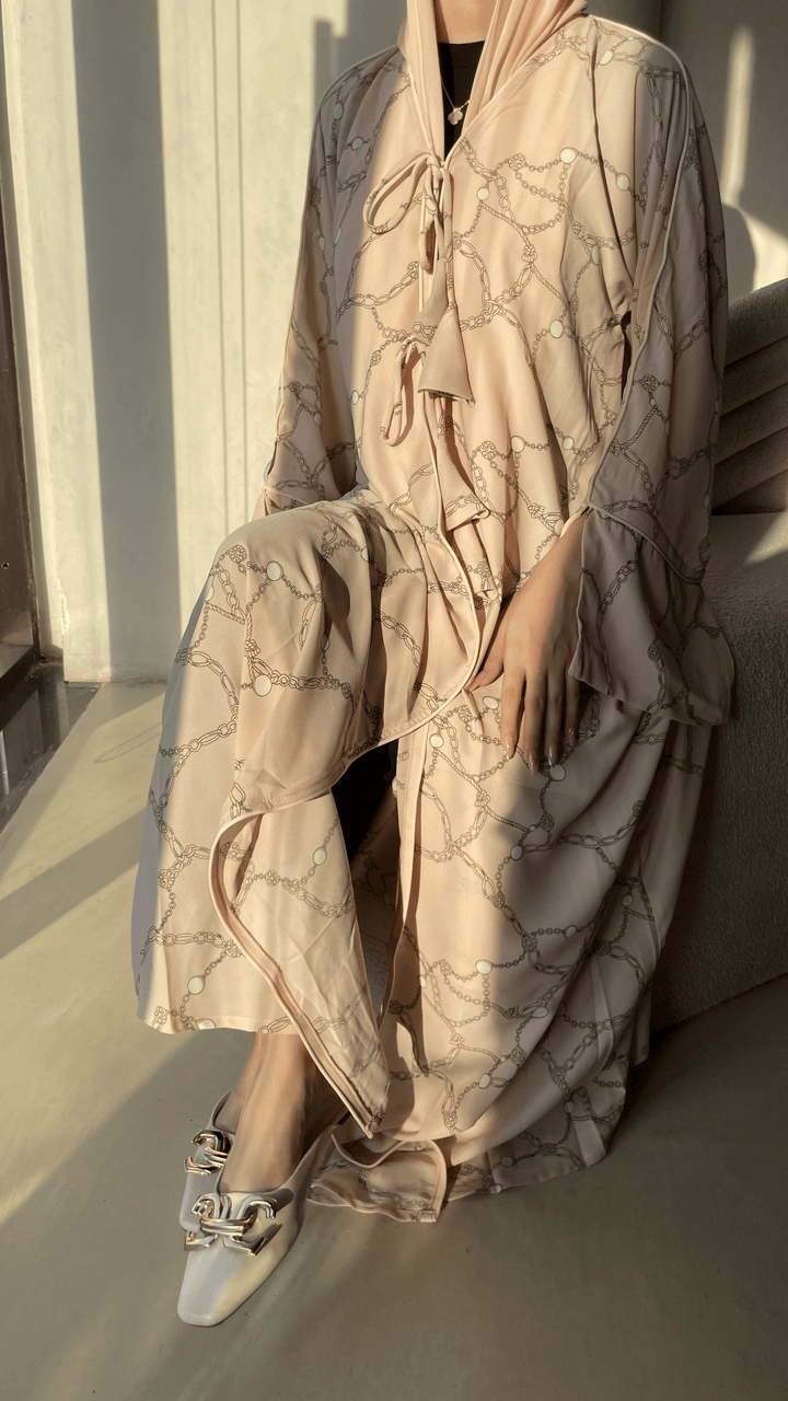 Peach-Georgette-Peachy-kimono-&-Sheila-Set